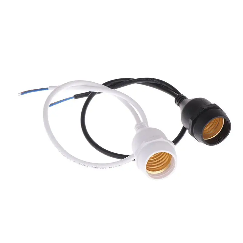20/30/50/100/200CM Outdoor Waterproof E27 Lamp Holder With Power Cord Socket Industrial Farm Screw String Lamp Connector