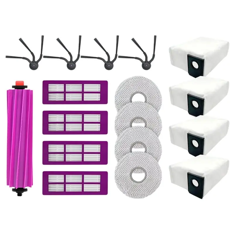 

NEW HOT In Stock-For Eureka J15 Evo Ultra Self Emptying Robot Vacuum Cleaner Main Side Brush Mop Cloths Filters Dust Bags Vacuum