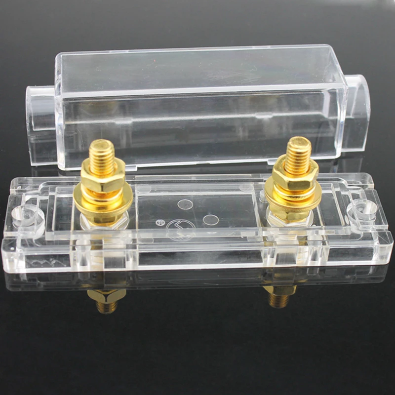 2 STÜCK KOSTENLOSE ANL-SICHERUNG 100A ANL-Sicherungshalter Verteilung INLINE 0 4 8 GA VERGOLDET