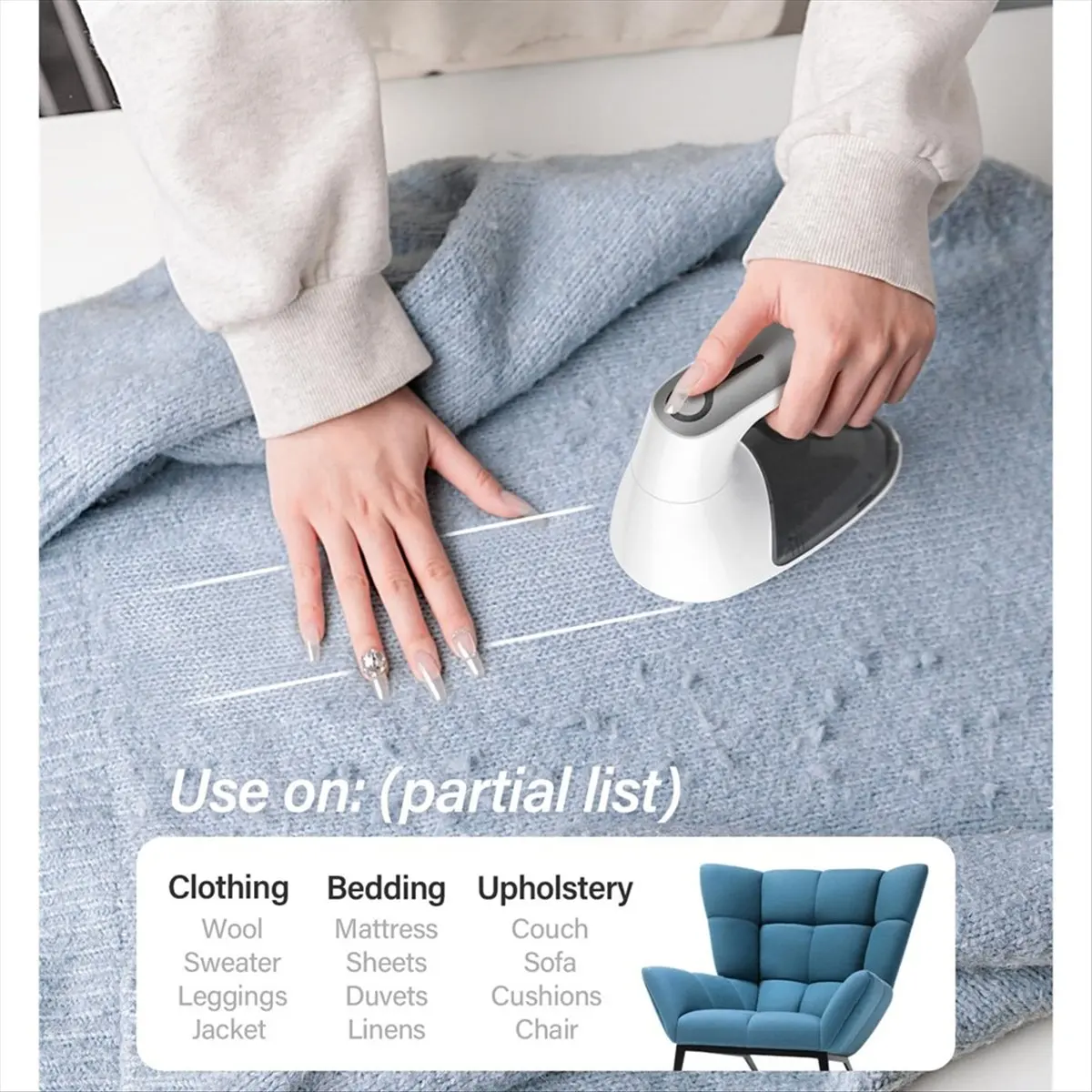 a73u-electric-lint-remover-with-6-leaf-blades-quickly-remove-usb-fabric-shaver-sweater-shaver-for-clothes-bedding-grey