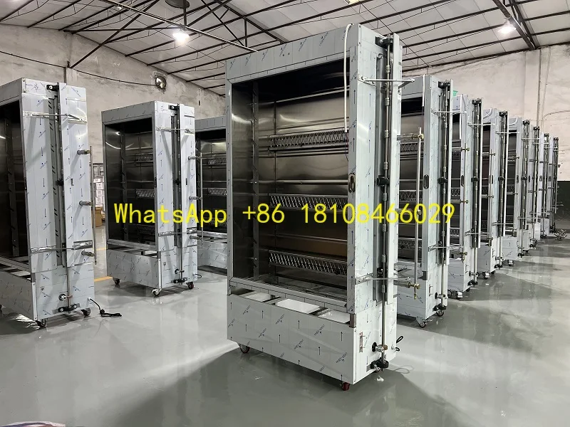 

Вертикальная куриная гриль, печь для гриля, оборудование для ресторана, газовая жаровня из нержавеющей стали, роторный 6/8 шампур