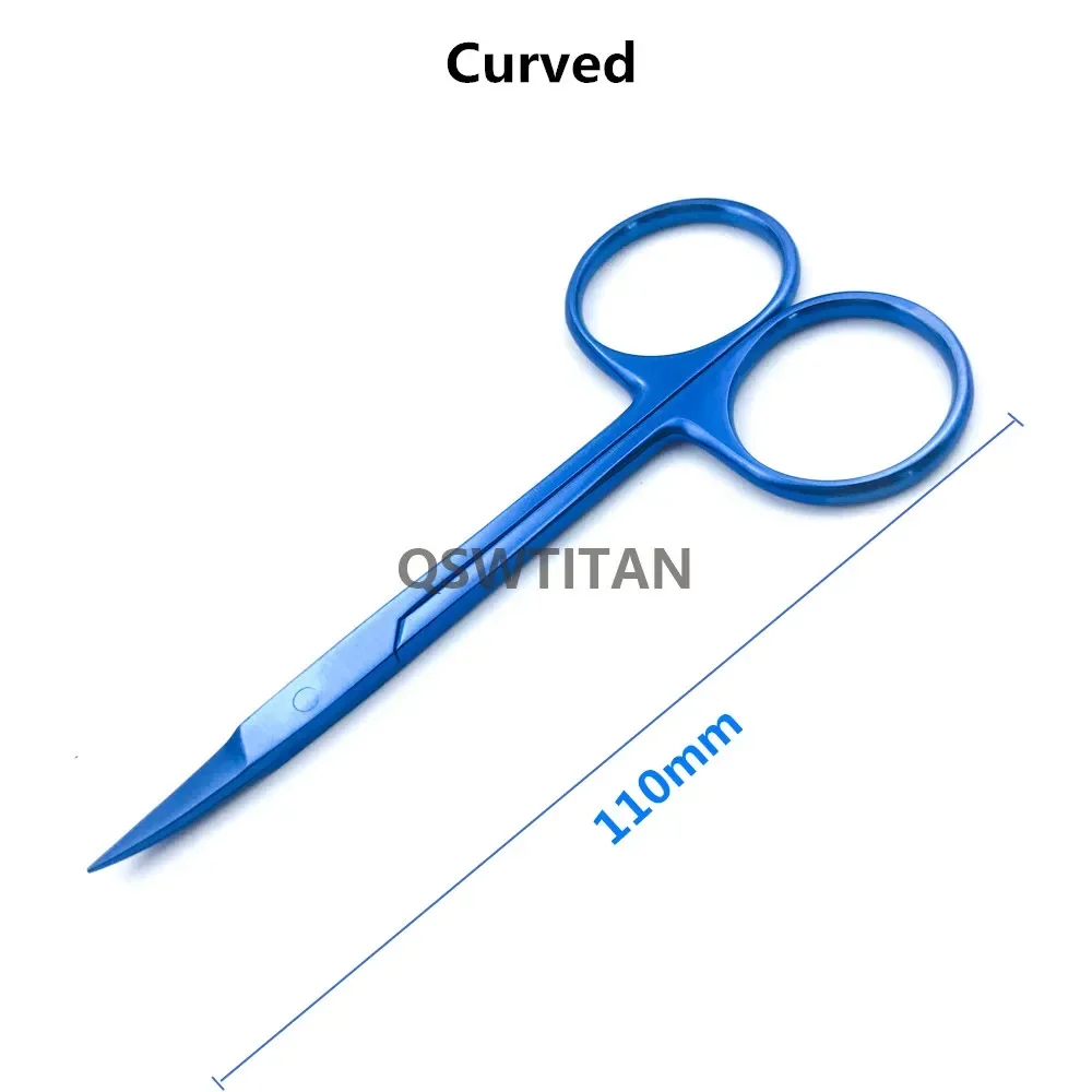 Titanium Iris Scissors for Eye Surgery Ferramenta de pálpebra dupla Instrumento cirúrgico oftálmico