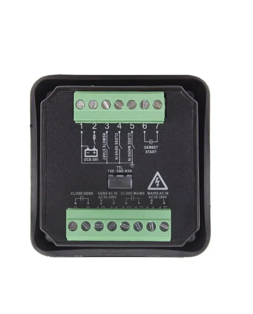 Mebay ATS220 Genset ATS Switch Controller Auto Manual LED Display Generator Control switch Module Panel 8-36V