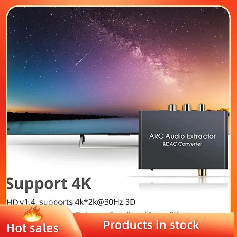 192 Khz ARC Audio Extractor DAC Digitale Toanaloge Audio Converter ARC Tooptical/SPDIF Coaxiale Stereo L/R 3.5mm