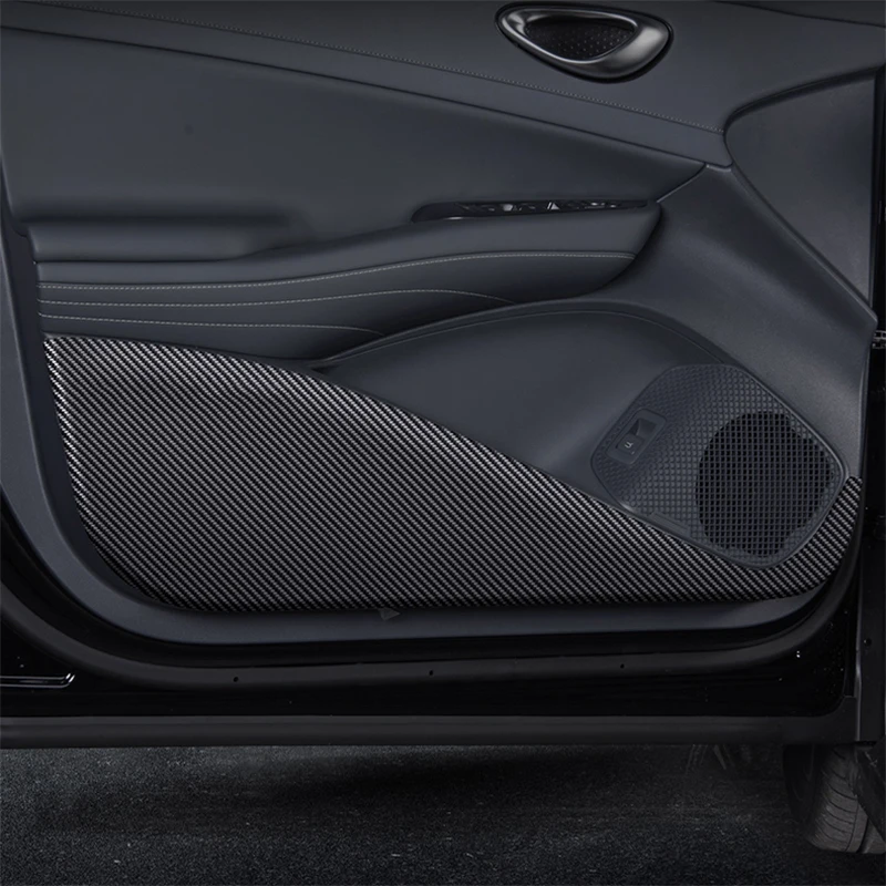 

For BYD SEAL 6 GT 2025 2026 2027 Car Door Anti Kick Pad Carbon Fiber Leather Texture Anti Dirt Protective Sticker Auto Accessory