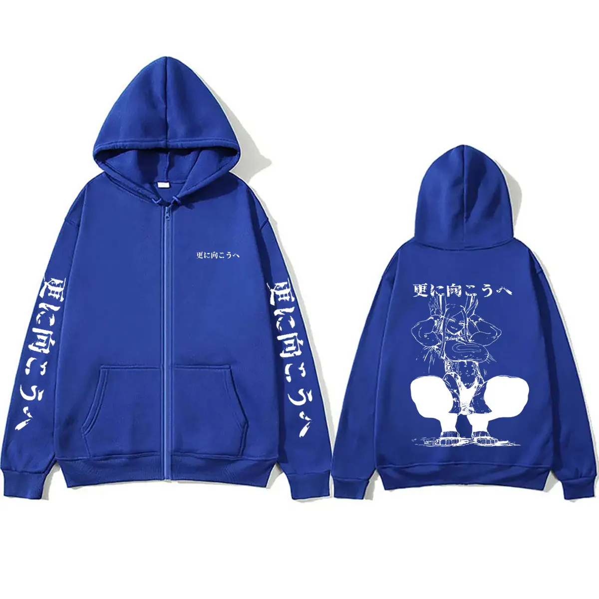Anime My Hero Academia Rumi Usagiyama Mirko Graphic Zipper Hoodie Men Women Manga Harajuku Zip Up Jacket Men's Casual Hoodies view 4