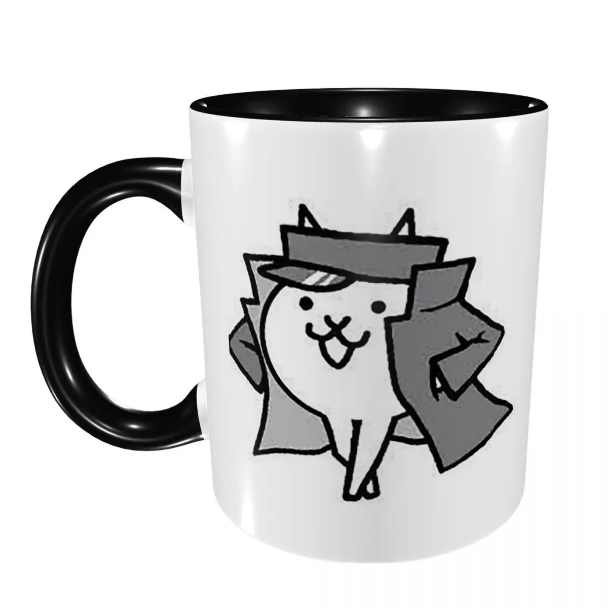 Gato Jotaro Battle Cats Mug Funny Ceramic Coffee Cups Tea Mugs Milk Cup Drinkware Gifts for Woman Man