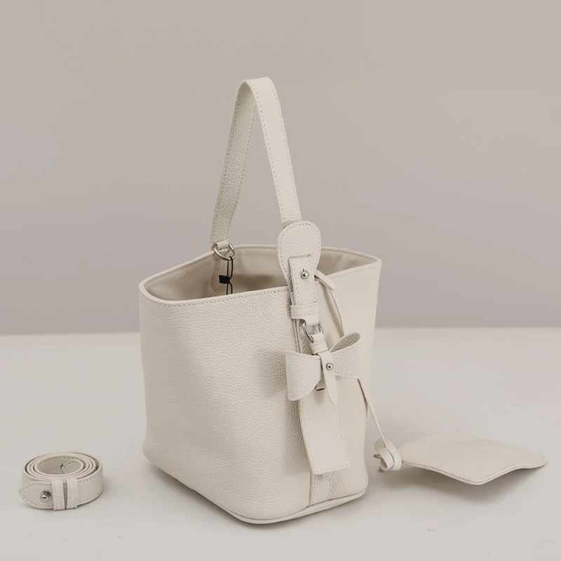 

Jonlily Women Genuine Leather Shoulder Bag Female Fashion Handbag Totes Casual Daybag High Capacity Commuter Bag Purse -KG1979