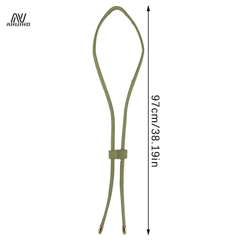 Women Detachable PU Leather Bag Strap DIY Replacement Bucket Bag Drawstring Rope Backpack Beam Pocket Purse Accessories