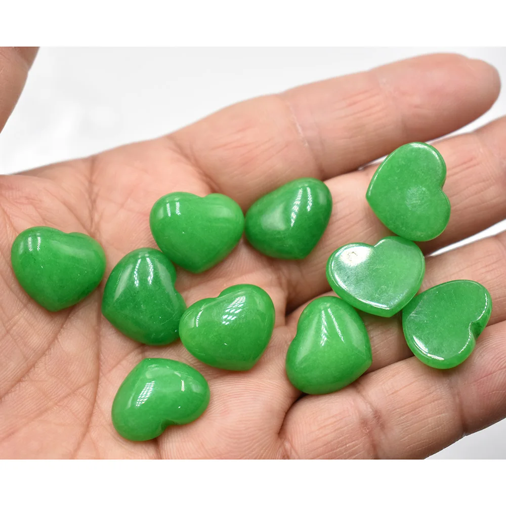 Großhandel 50 Stück/Lot Modische Natürliche Tigerauge-Stein-Rosenquarz-Mischung 15*18mm Herzförmige Cabochon-Perlen für Schmuckherstellung – Detail 18