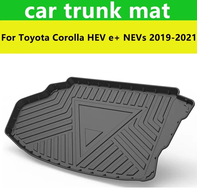 

Коврики в багажник автомобиля для Toyota Corolla HEV e + ENVs 2019-2021, водонепроницаемая защита, противоскользящая коврик для хранения, материал TPE для багажа