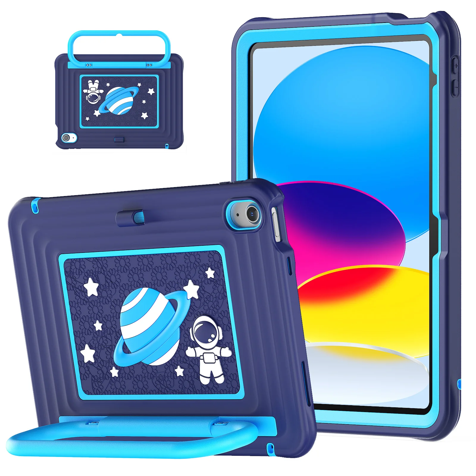 Shockproof Case for All-New iPad 11th 2025, 10th & Mini 6 / 7, Ultra Protective Silicone + Shockproof Drop Proof Cover