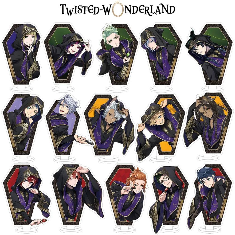 Anime Peripheral StoreTwisted-Wonderland Cater Trey Deuce Ace Riddle Epel Silver Sebek Idia Acrylic Stand desktop ornament Gift