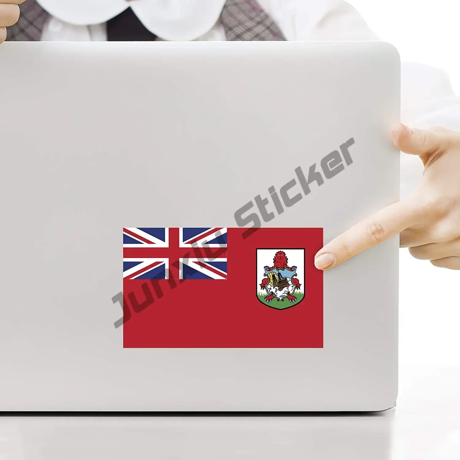 Bermuda Coat of Arms Emblem Sticker Bermuda Victory Outline Flag Oval Code Country BM Premium Quality Vinyl Decal for SUV Car