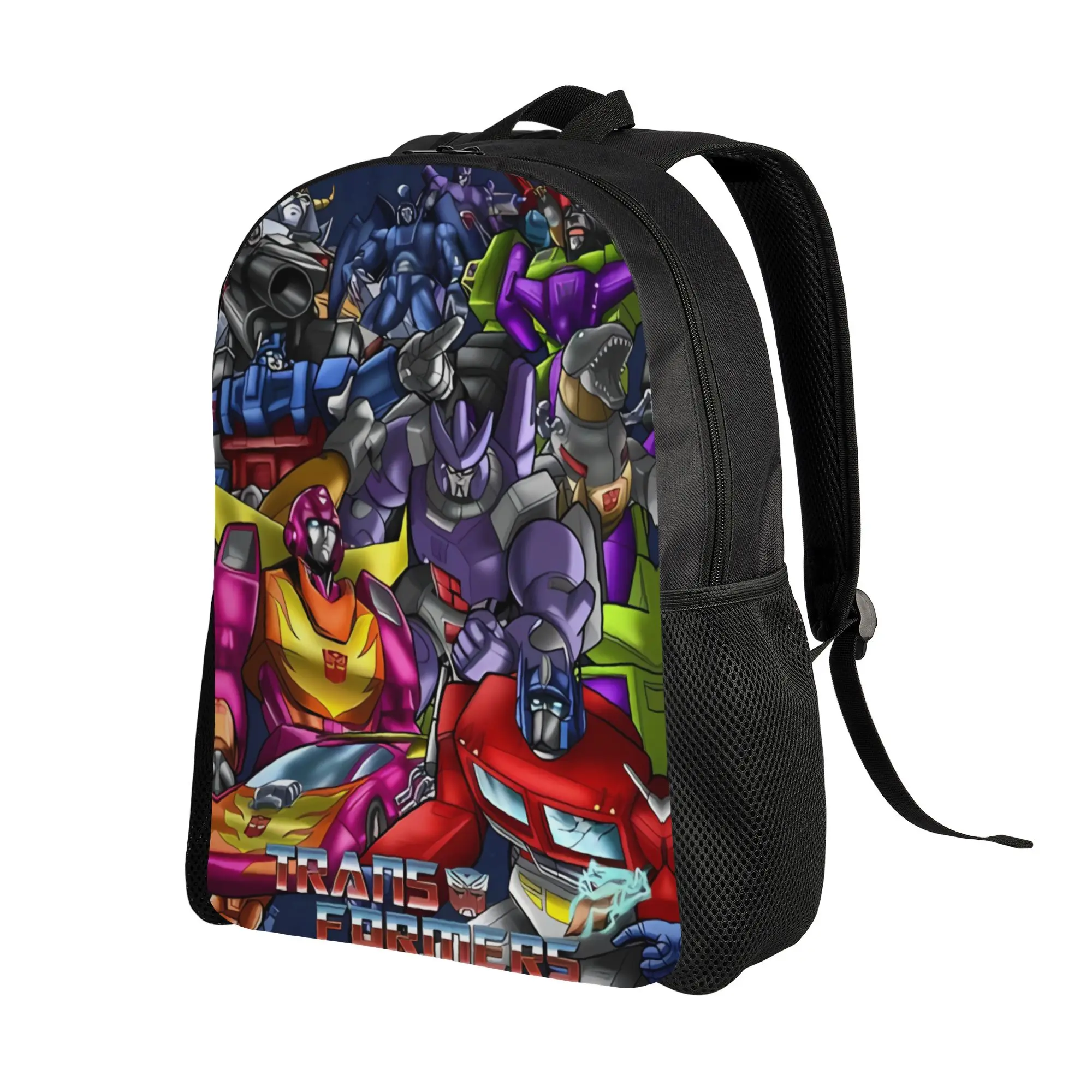 Transformered Cartoon Backpack 3d Printing College Backpacks Boy Girl Fun School Bags Colorful Big Rucksack