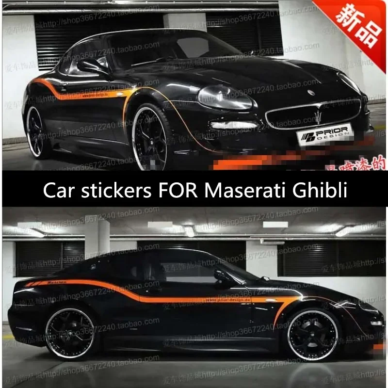 

Car Vinyl Sticker FOR Maserati Ghibli body appearance modification special fashion sports Decals Decor Auto Accessories