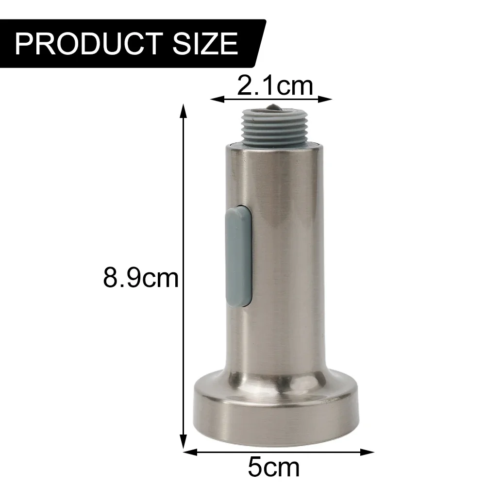 Replacement Swivel Spray Head For Kitchen Pull Out Faucets Featuring Dual Rain And Foam Spray Settings And 1/2 Inch G Interface