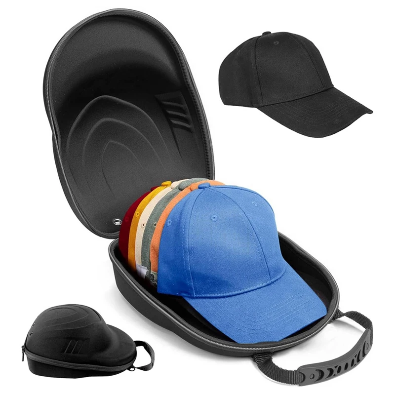 Hard Hat Case For Baseball Caps,Hat Carrier Travel Case And Adjustable Shoulder Strap,Hat Organizer Holder Bag