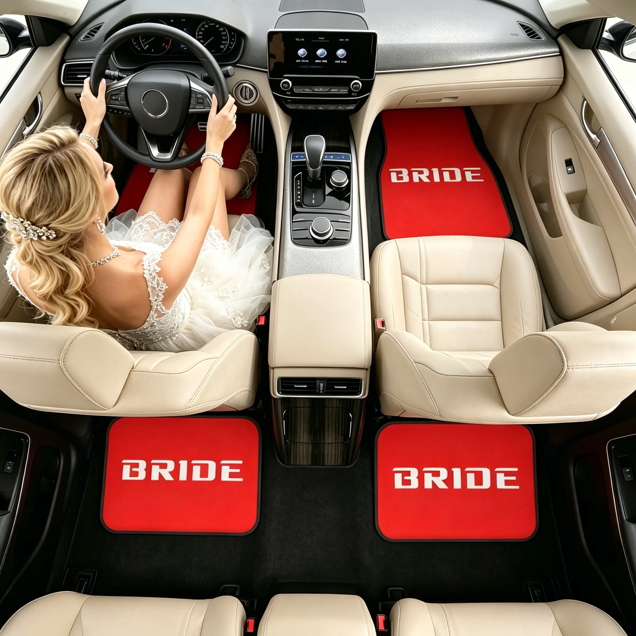 Tapis de sol de voiture Red Br - Wedding Tap avis et prix