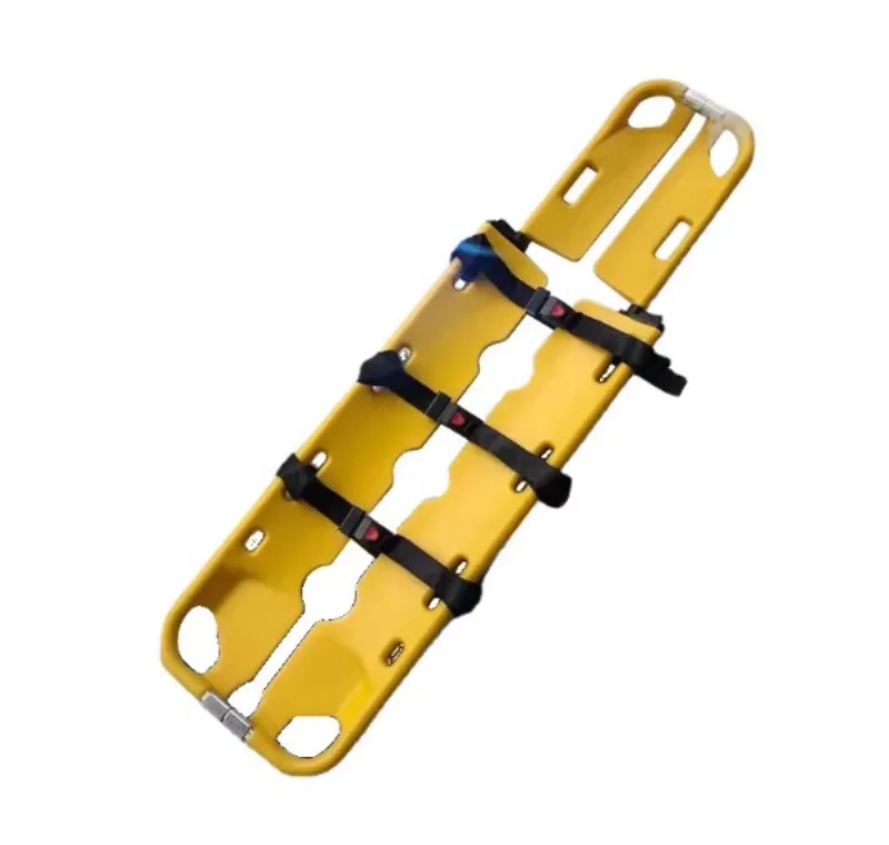 Portable PE Plastic Scoop Stretcher Telescopic Folding X-Ray Transparent Detachable for Emergency Rescue Medical