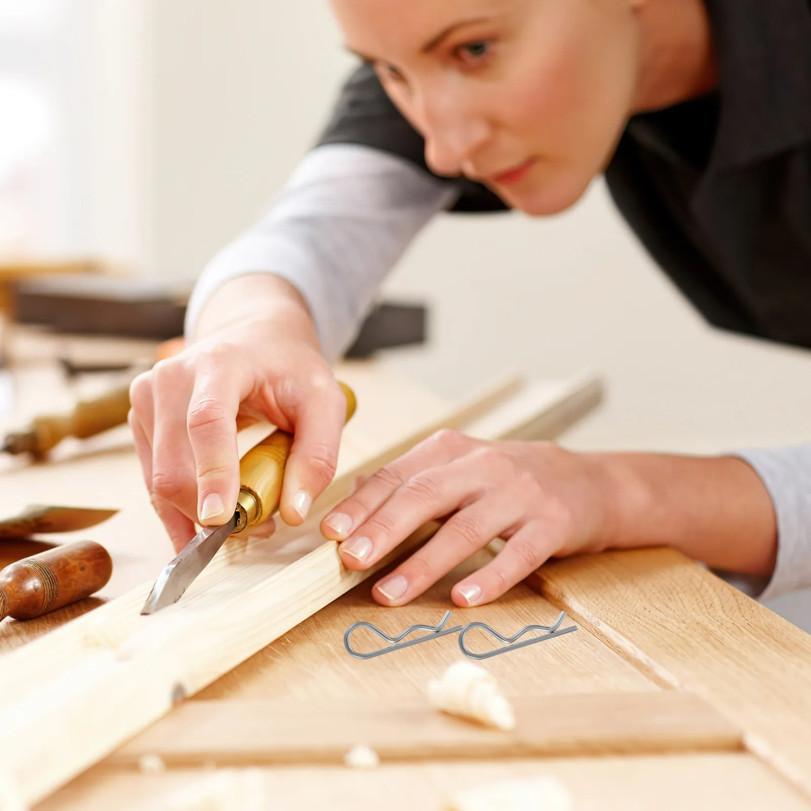 

20 шт. эластичных стопорных клипс M1.6x32 из нержавеющей стали, двойные пружинные фиксаторы, малые пружинные стопорные шплинты, R-образные клипсы для прицепов