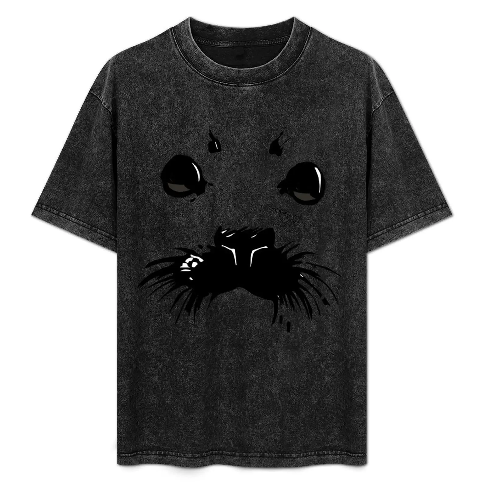 

Abstract Harp Seal Face Shirt T-Shirt Holiday Casual Short Sleeve Top
