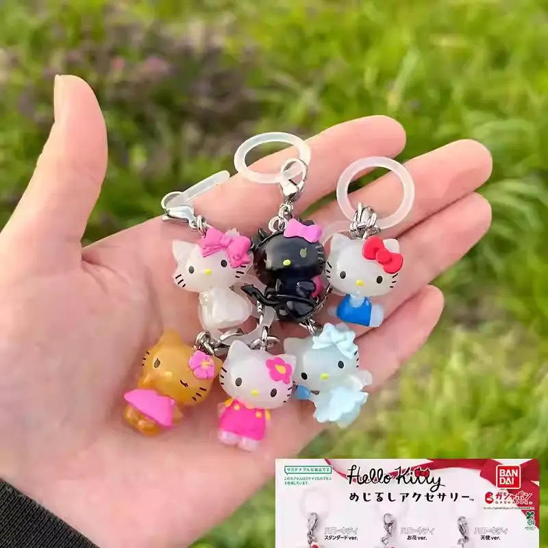 

Japanese Authentic In-Stock Bandai Hello Kitty Dress-Up Figure Gacha KITTY Demon Angel Umbrella Ornament Toys Gifts