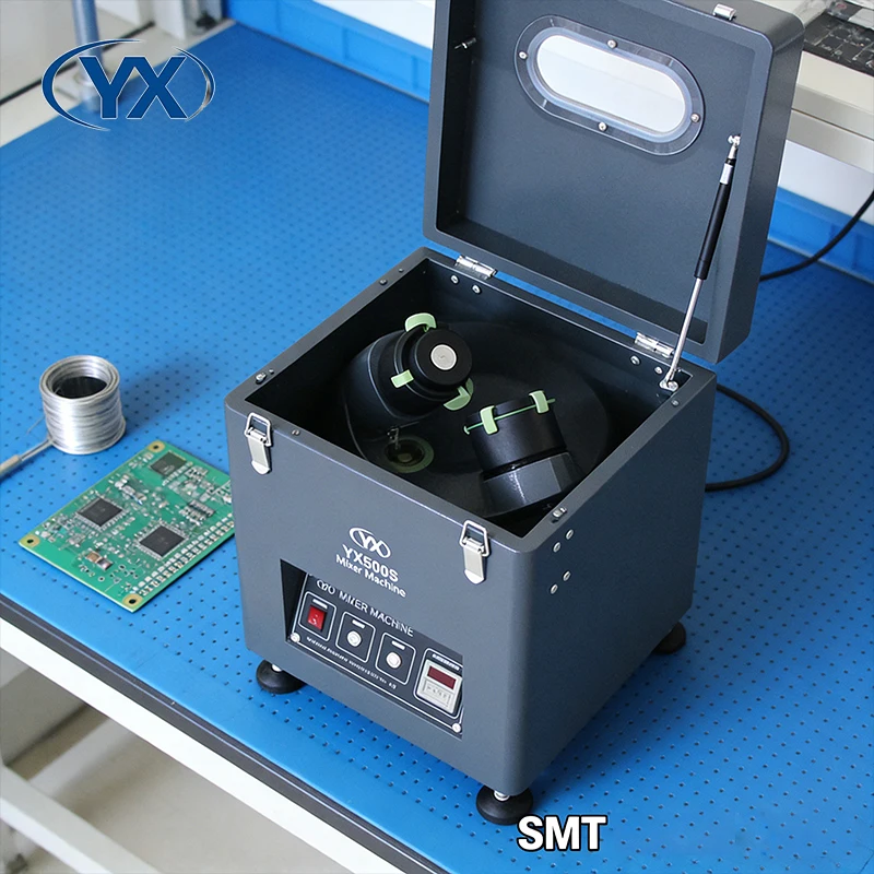 Миксер для паяльной пасты YX500S SMT для систем солнечных батарей, новый, высококачественный, высокоскоростной, бессвинцовый