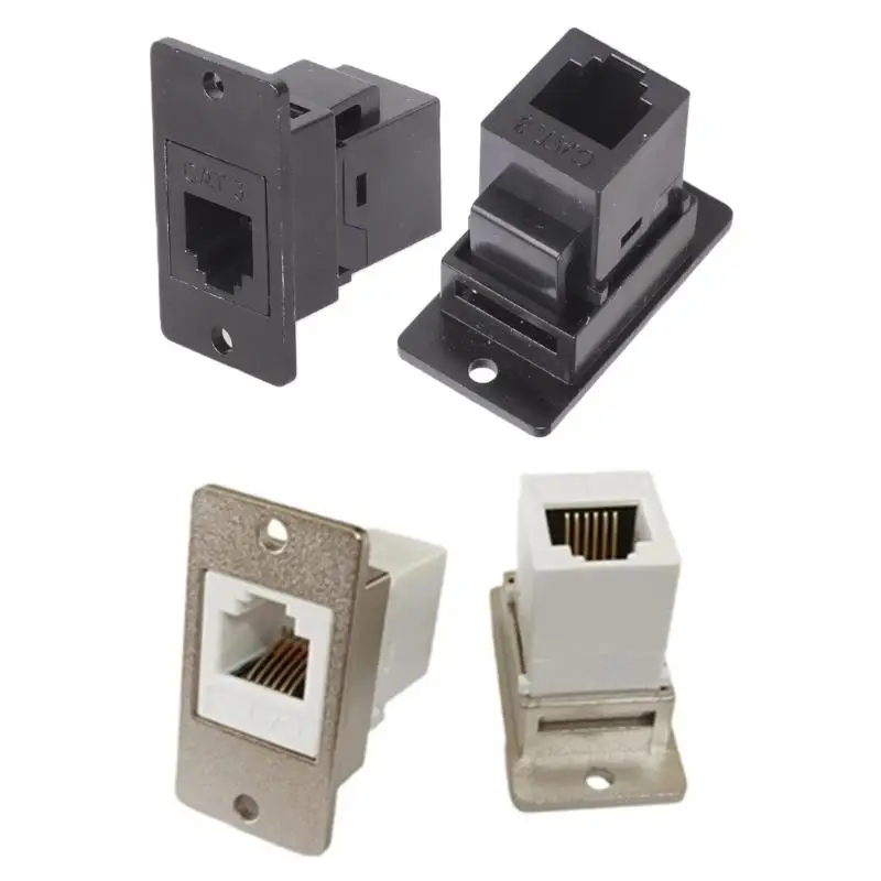 652F Embeddeds RJ12 6P6C Sockets For Equipment Cabinets Desktop Floor And Panel Mounting
