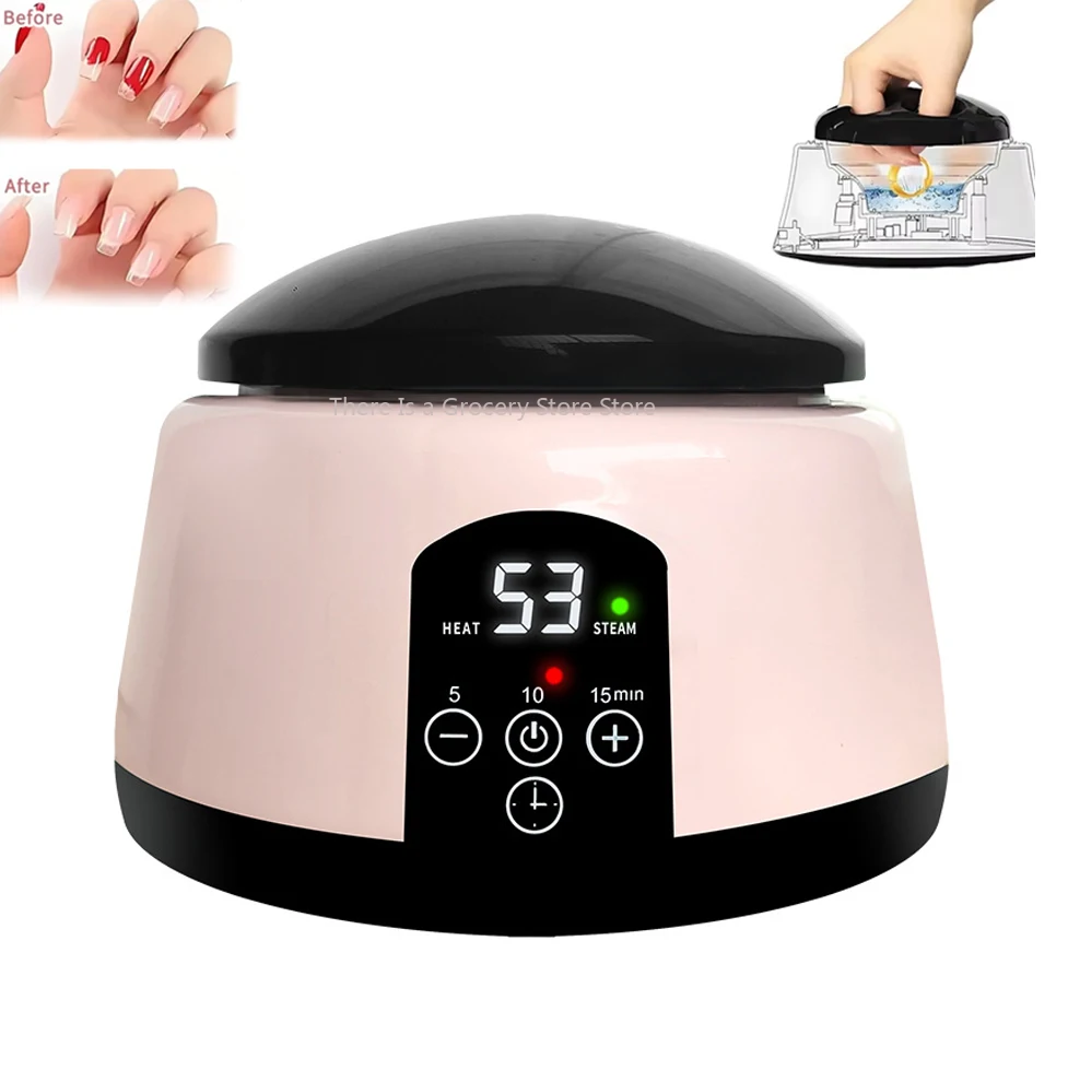 Vaporizador Profesional de 36W para Remover Esmalte de Uñas, Herramienta de Desprendimiento Rápido con Vapor de Alta Temperatura, Apto para Salones