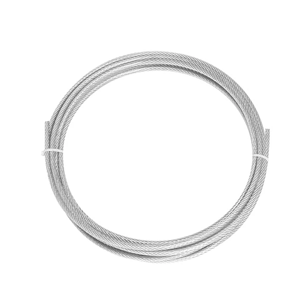 Câble métallique en acier revêtu de PVC transparent, 20/50100 m, 1.5mm de diamètre, structure 7x7, câble souple flexible, ligne de pêche