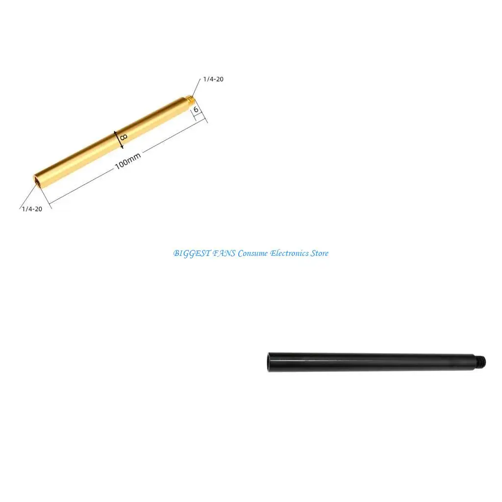 

Upgraded Handhelds 1/4" AluminumAlloy Extended Rod Monopods Extension Poles 1PC