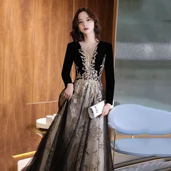 Prom dresses gala formal occasion Dinner evening dress party floral shining bright ball gown H888