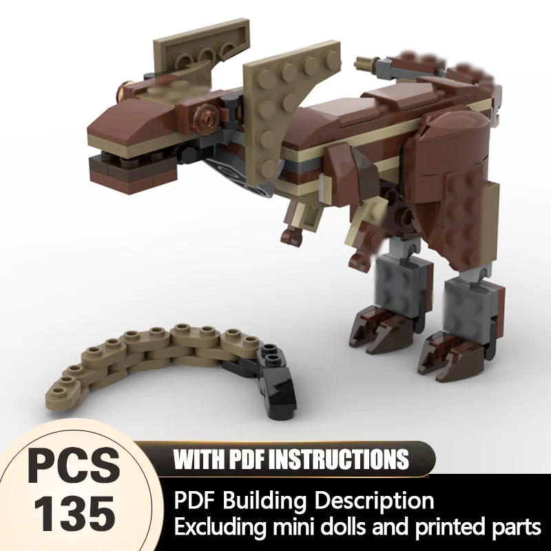 

Creators Animal Series Model MOC Building Bricks Dilophosaurus And Legless Reptile Modular Technology Gift Assemble Children Toy