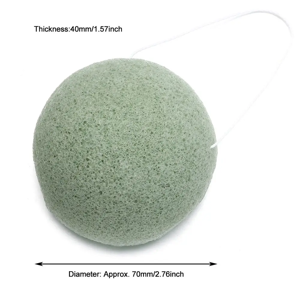 Konjac Sponge for Washing Face Round konjac konnyaku sponge Facial Cleansing Exfoliator Bathing Puff Face Wash Puff