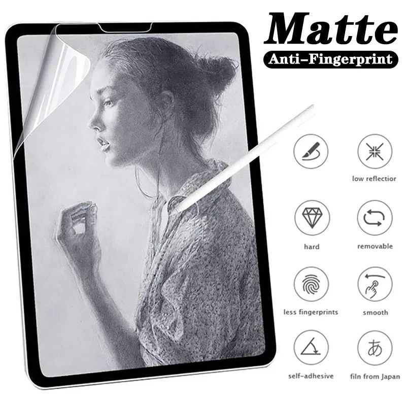 Wie Papierfolie für IPad Pro 12.9 6. 5. 4. 3. 2. 1. Generation Displayschutzfolie Pro 12.9 2022 2021 2020 2018 2017 2015 Papiergefühl