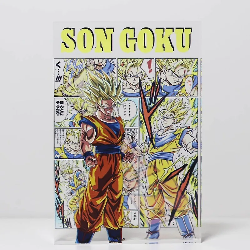 جديد لعبة دراغون بول جوكو كاكاروت سون جوهان شخصية نموذج لجسم الاكريليك كريستال بلاط منضدية حلية جمع هدية لعبة