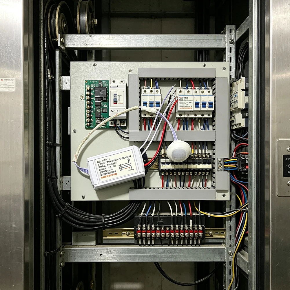 Energy Efficient IR Motion Sensor Switch AC 180V to 240V for Fluorescent LED Bulbs 40s Delay 115 Degree Detection