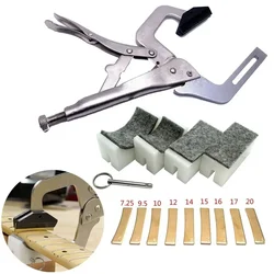 Fingerboard Handheld Fret Press Insert Tool With 9 Radius Inserts Guitar Luthier Handheld Press Machine Accessories