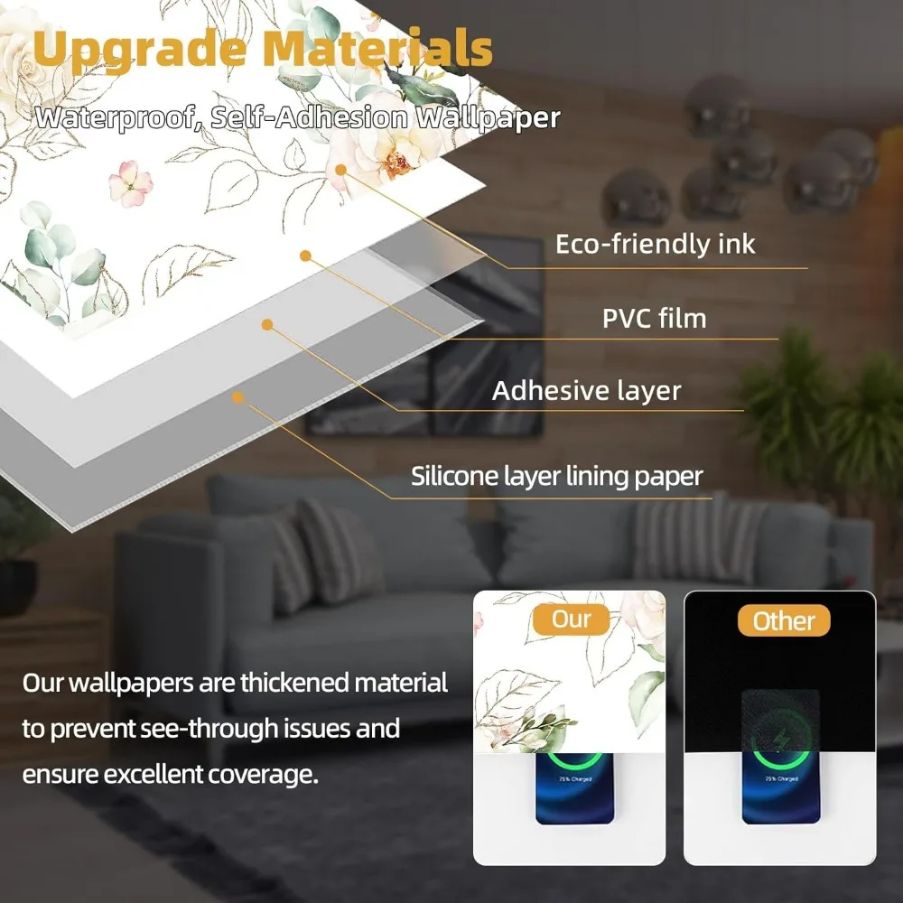 キャビネット用ヴィンテージゴールドフローラルピールアンドスティック壁紙 - モダンな取り外し可能な粘着コンタクトペーパー、引き出しヴィンテージスタイル