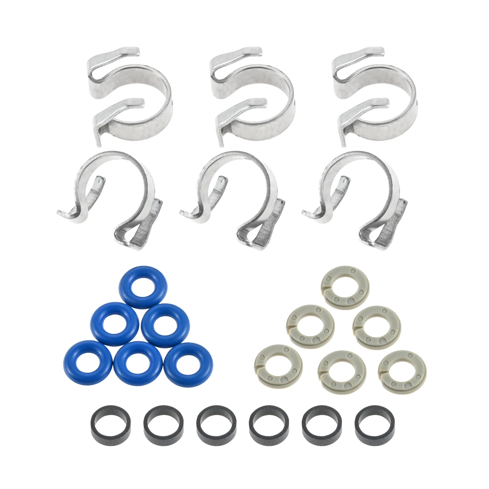Kit de réparation de joints d'injecteur de carburant 12611545, 6 jeux, pour Chevrolet Camaro Traverse GMC 3,6 l V6 12611545, non compris l'injecteur de carburant