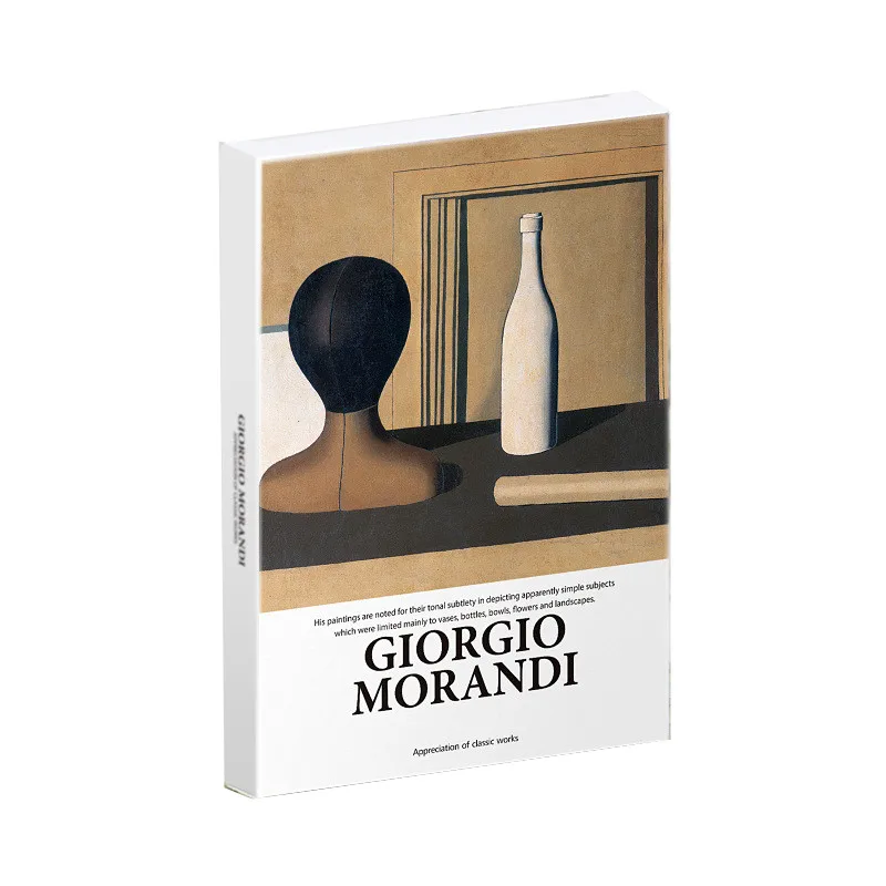 30Pcs Giorgio Morandi Art Decorative Painting Small Poster Postcard DIY Background Wall Sticker Wish Greeting Card Gift Message