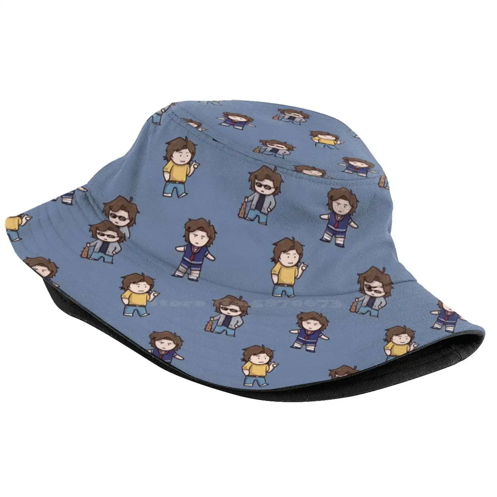 Steve Harrignton Sticker Pack Sun Cap Fisherman Hat Bucket Hats Steve Quote Steve Fanart 4 Steve Chibi Cute Tiny