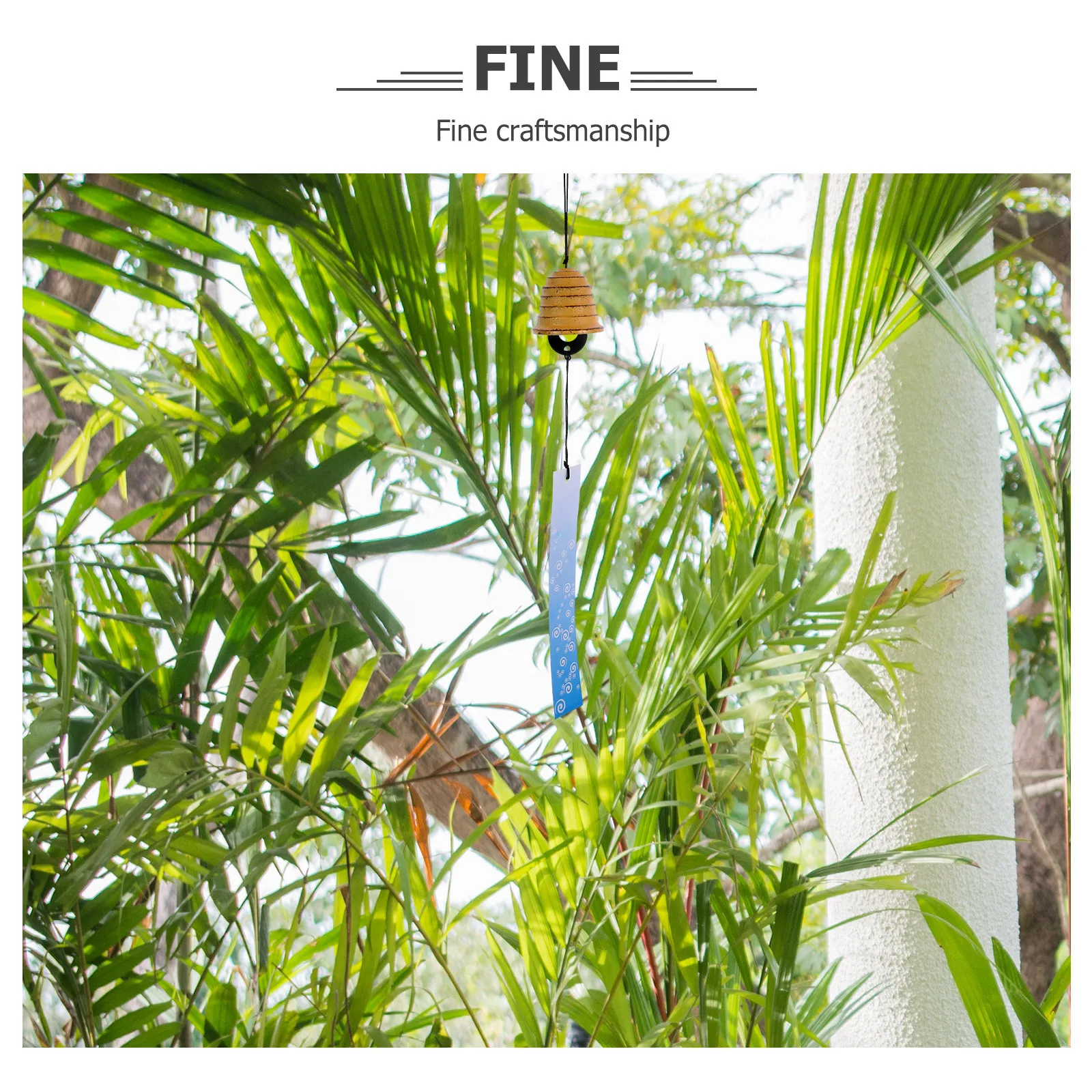 

Iron Vintage Wind Chime Hanging Bell Garden Ornament for Door Balcony Porch Metal Rustic Decor Windchime Bell for Door