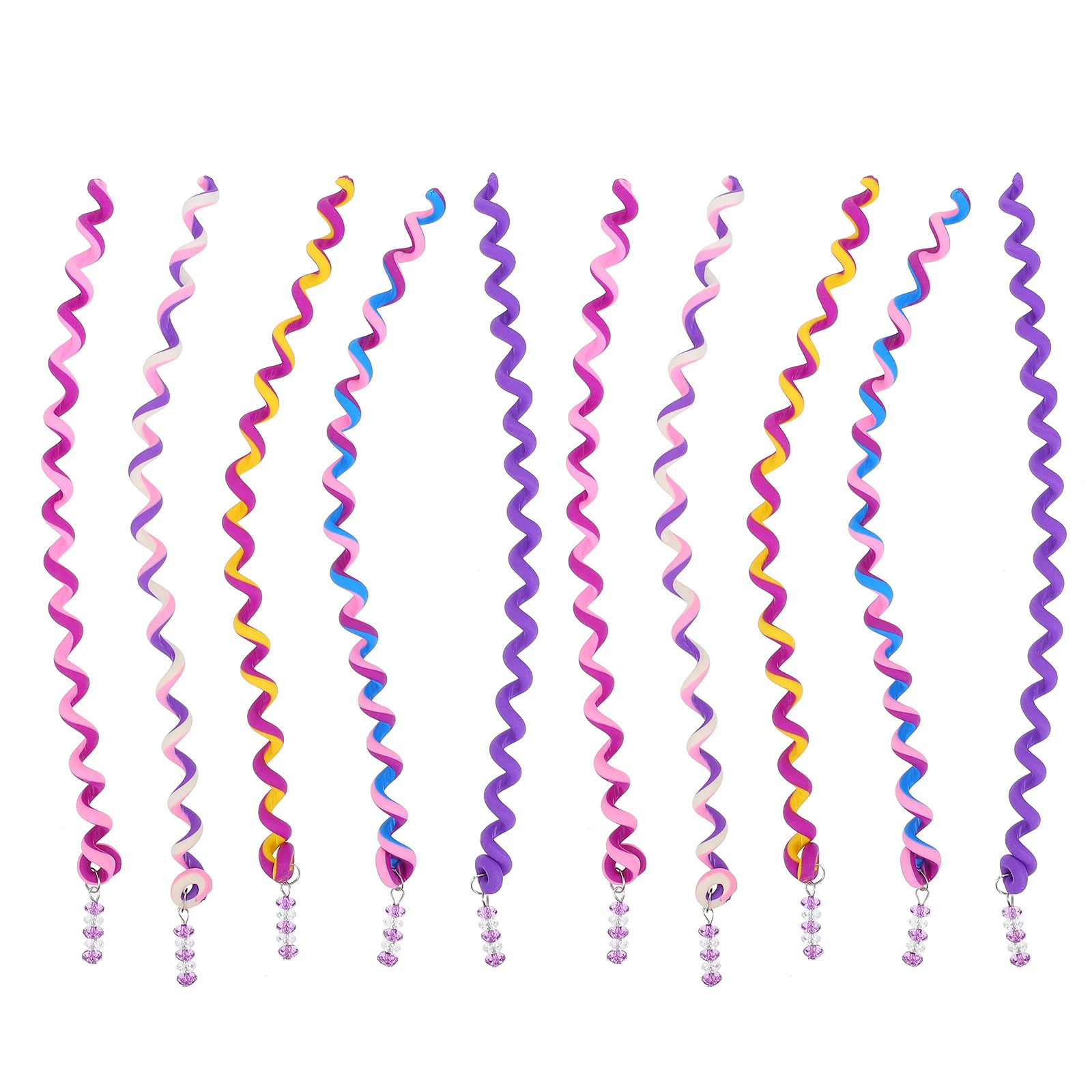 12 قطعة أدوات تجديل الشعر الملونة للنساء إكسسوارات الشعر مشابك تصفيف حلزونية مشبك جديلة أداة تجديل ذاتية الصنع #2