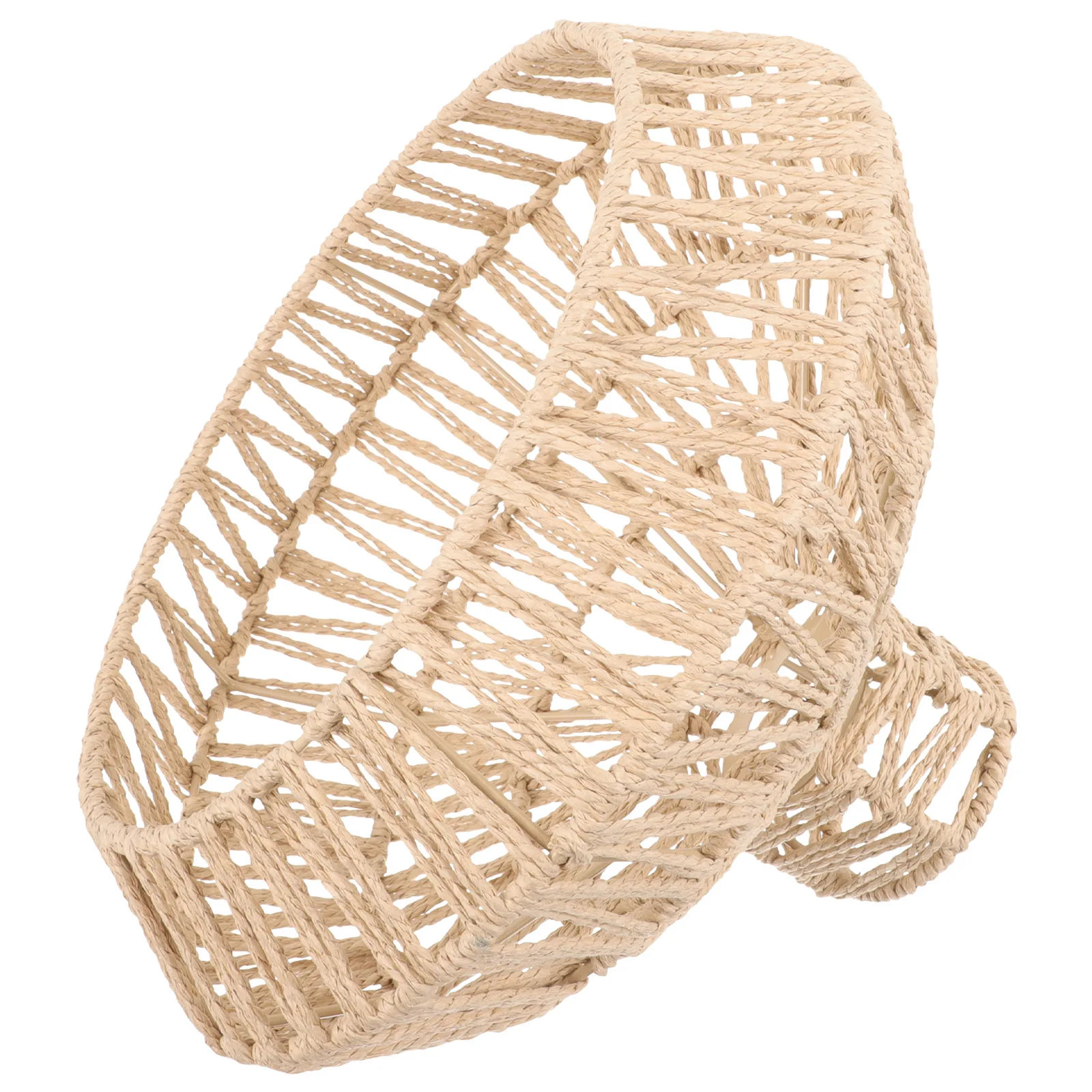 

Retro Lampshade Weaving Cover Colorfast Heat Resistant Paper Rope Small Lampshades for Ceiling Light Indoor Accessories Solar