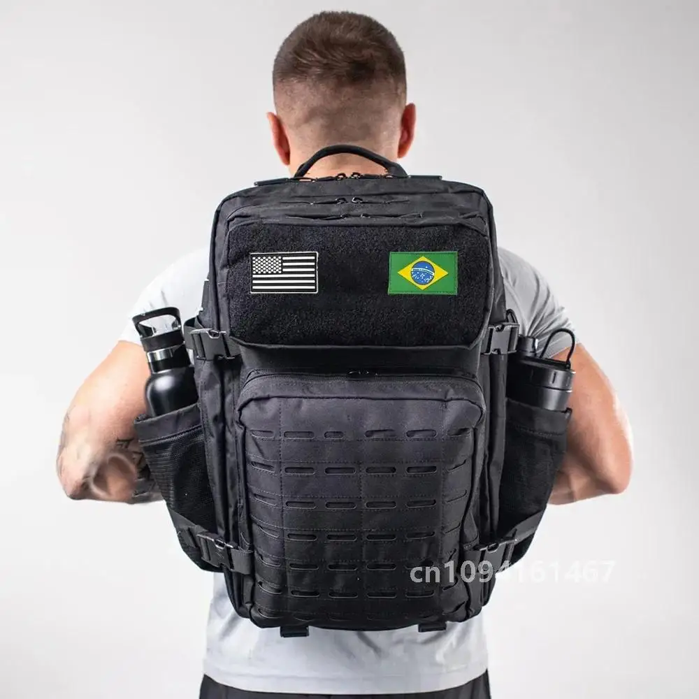 25L/50L Tactical Backpack Bag Hunting MOLLE Backpack GYM For Men EDC Outdoor Hiking Rucksack Witch 2 Bottle Holders