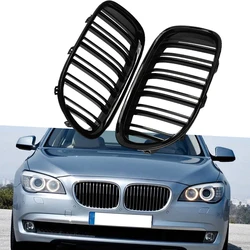 Chrome Car Front Kidney Grill Dual Slats For BMW 7Series F01 F02 730LI 740LI 750LI 760LI 745LI 2009-2015 51117184151 51117184152