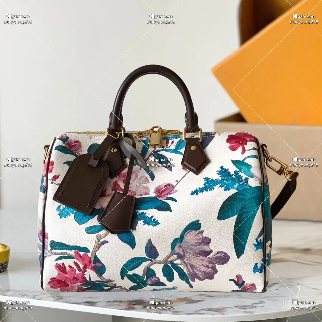 

wholesale price 12A upgrade mirror quality designer soft 30 handbags for women luxury flowers pillow bag canvas genuine