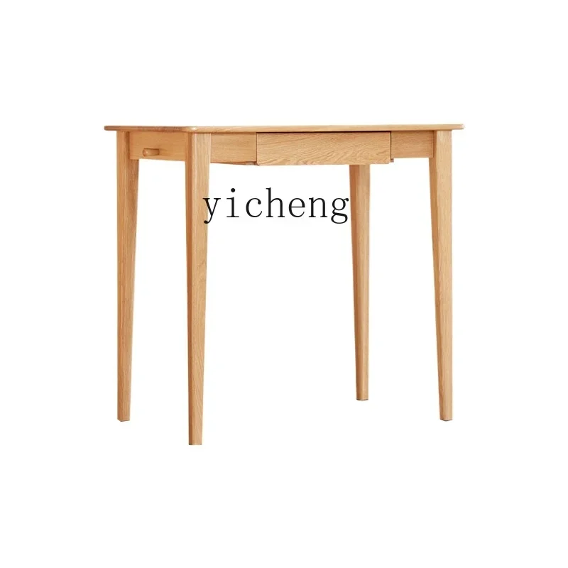 

Tqh Solid Wood Desk Oak Computer Desk Study Desk Study Table Small Apartment Dressing Table